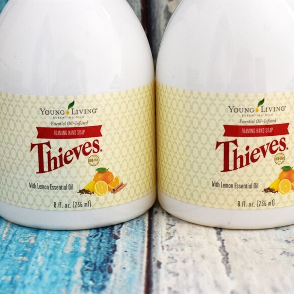 SET OF 2 - Young Living Thieves Foaming Hand Soaps 8 fl. oz. NEW - NO PUMP - Picture 2 of 7